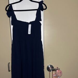 Elegant Navy Blue Women's Dress